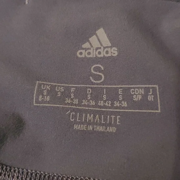 Adidas climalite leggings. Womens size small. Dark Gray. Gently worn. - Picture 5 of 6